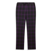 Barney Purple Black Check Evening Trouser