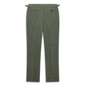 Barney Green Herringbone Linen Trouser