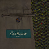 Harrogate Green Herringbone Coat
