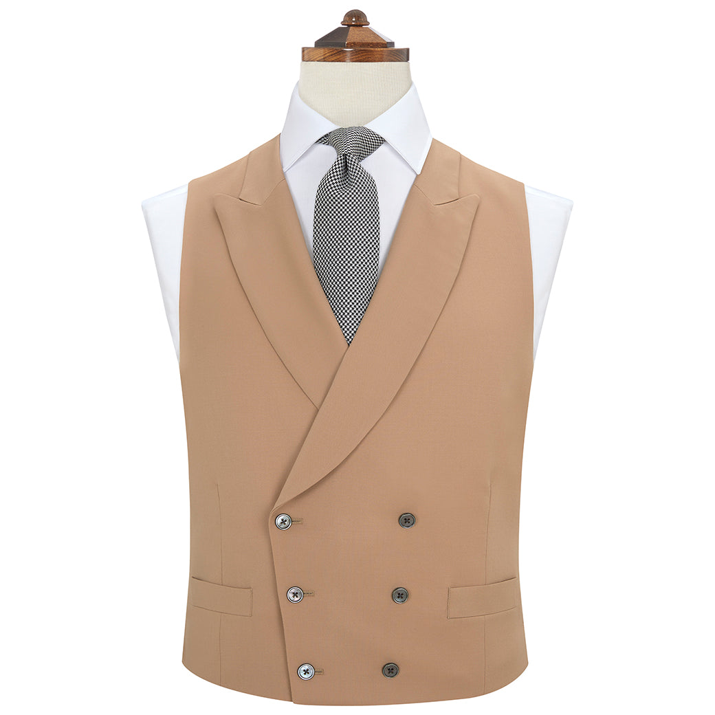Hayward Tan Wool Waistcoat
