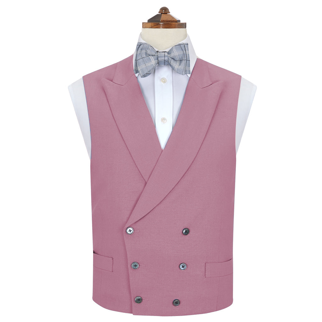 Hayward Pink Linen Waistcoat