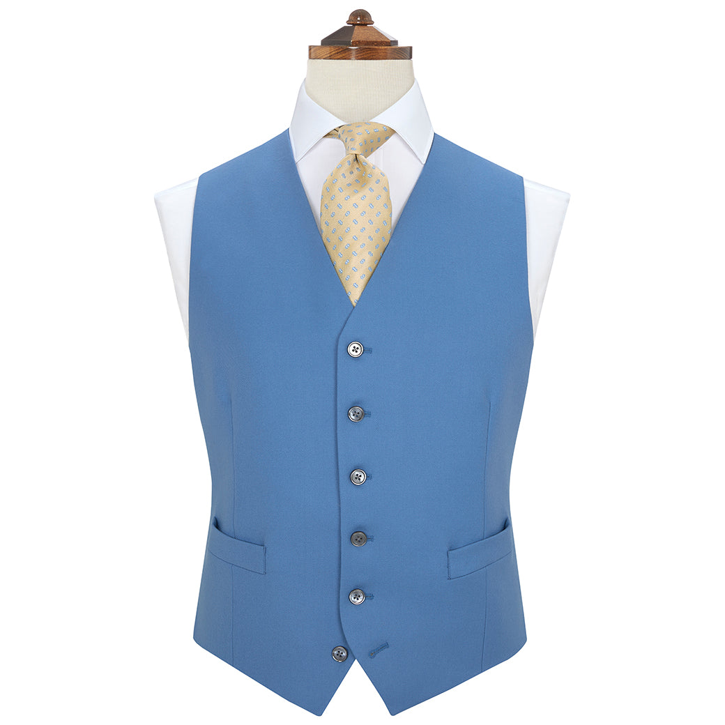 Hyde Blue Wool Waistcoat