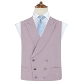 Hayward Lilac Royal Gabardine Wool Waistcoat