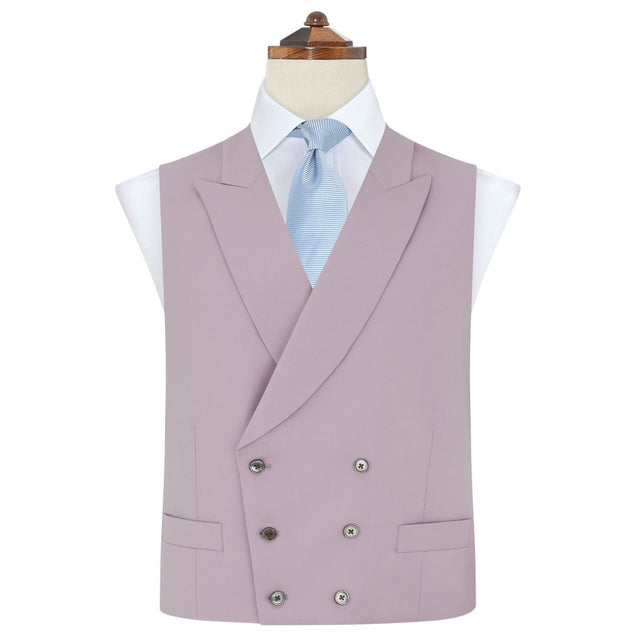Hayward Lilac Royal Gabardine Wool Waistcoat