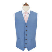 Hyde Pale Blue Linen Waistcoat