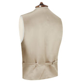 Hayward Pink Cream Linen Herringbone Waistcoat