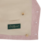 Hayward Pink Cream Linen Herringbone Waistcoat