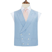 Hayward Pale Blue Wave Silk Waistcoat