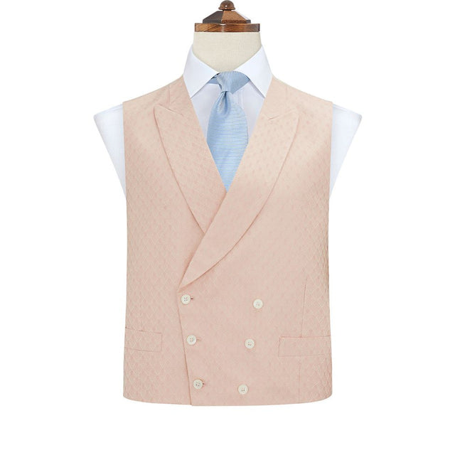 Hayward Pale Pink Wave Silk Waistcoat