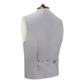 Hyde Grey Royal Gaberdine Wool Waistcoat