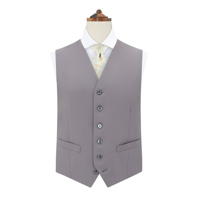Hyde Grey Royal Gaberdine Wool Waistcoat