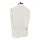 Hayward Blue White Houndstooth Silk Waistcoat