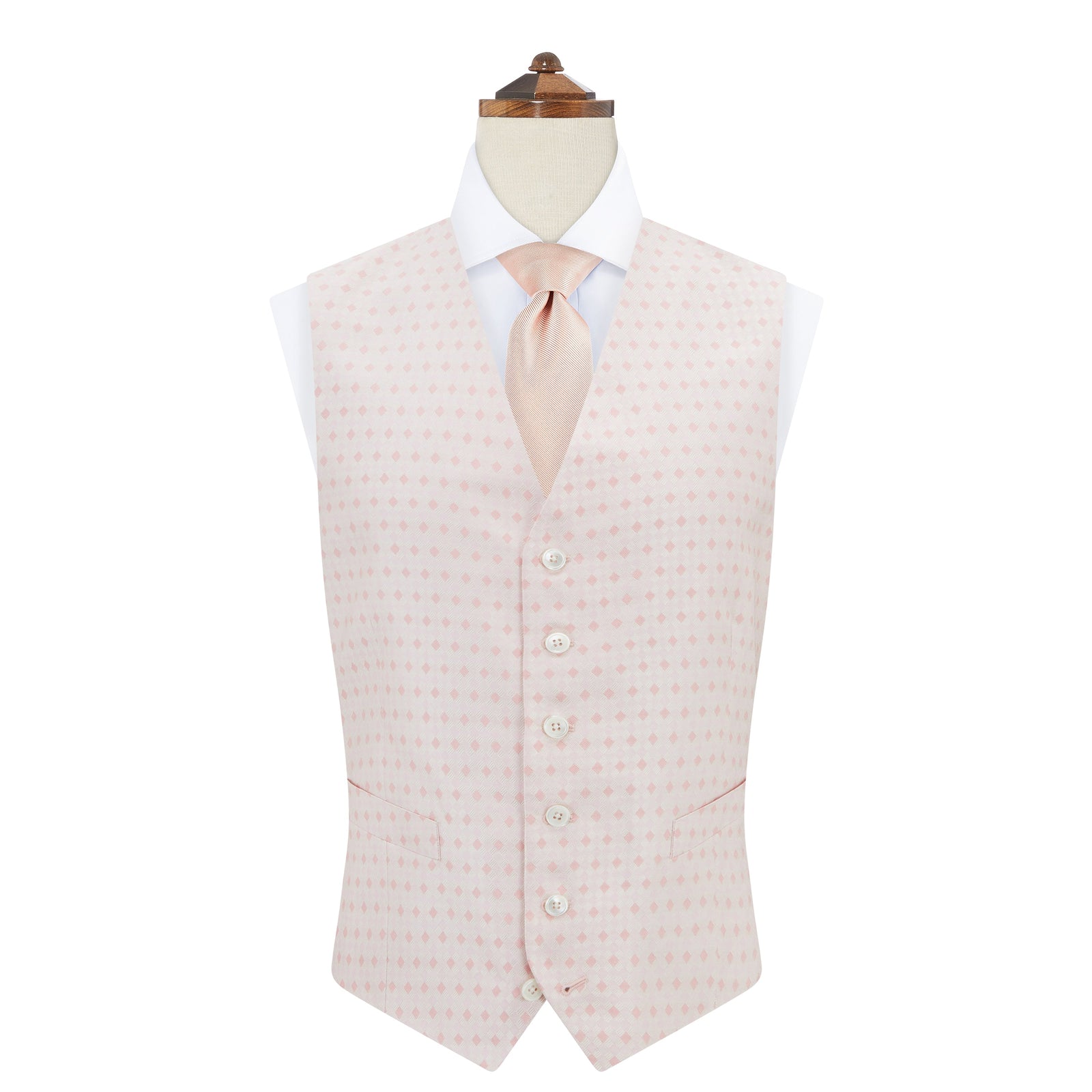 Hyde Pink Harlequin Silk Waistcoat