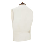 Hayward Ivory Paisley Jacquard Silk Waistcoat