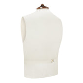 Hayward Green Cream Houndstooth Silk Waistcoat