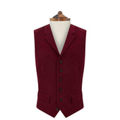 Hadley Burgundy Moleskin Waistcoat