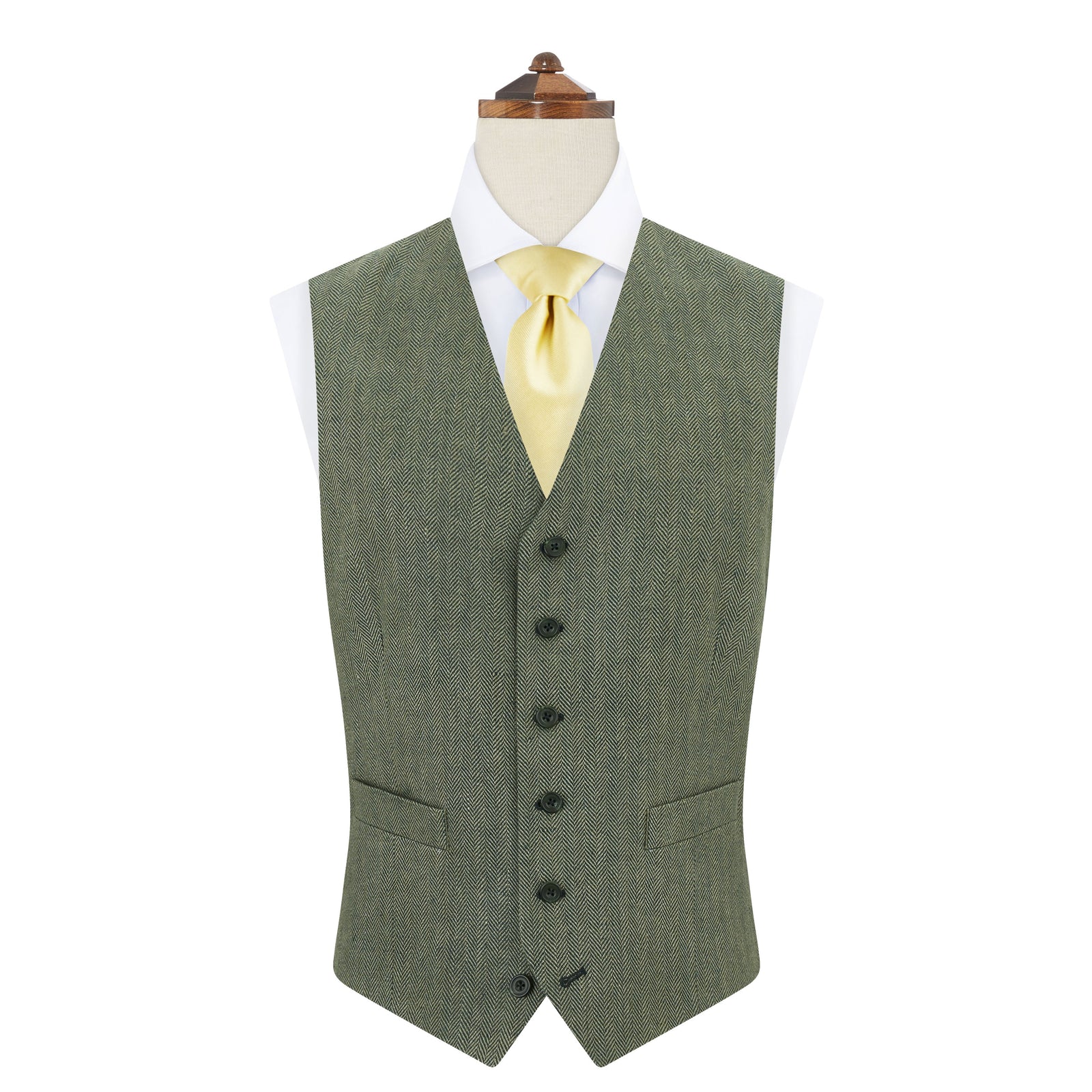 Hyde Herringbone Linen Waistcoat