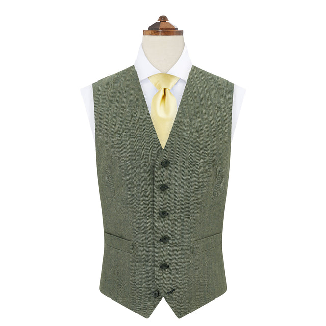 Hyde Herringbone Linen Waistcoat