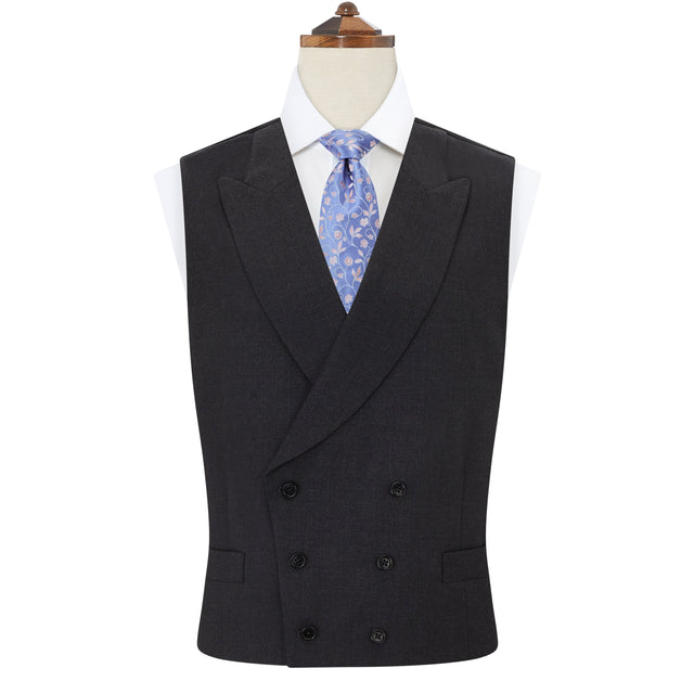 Hayward Charcoal Wool Cashmere Waistcoat