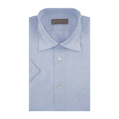 Aubrey Pale Blue Short Sleeve Linen Shirt