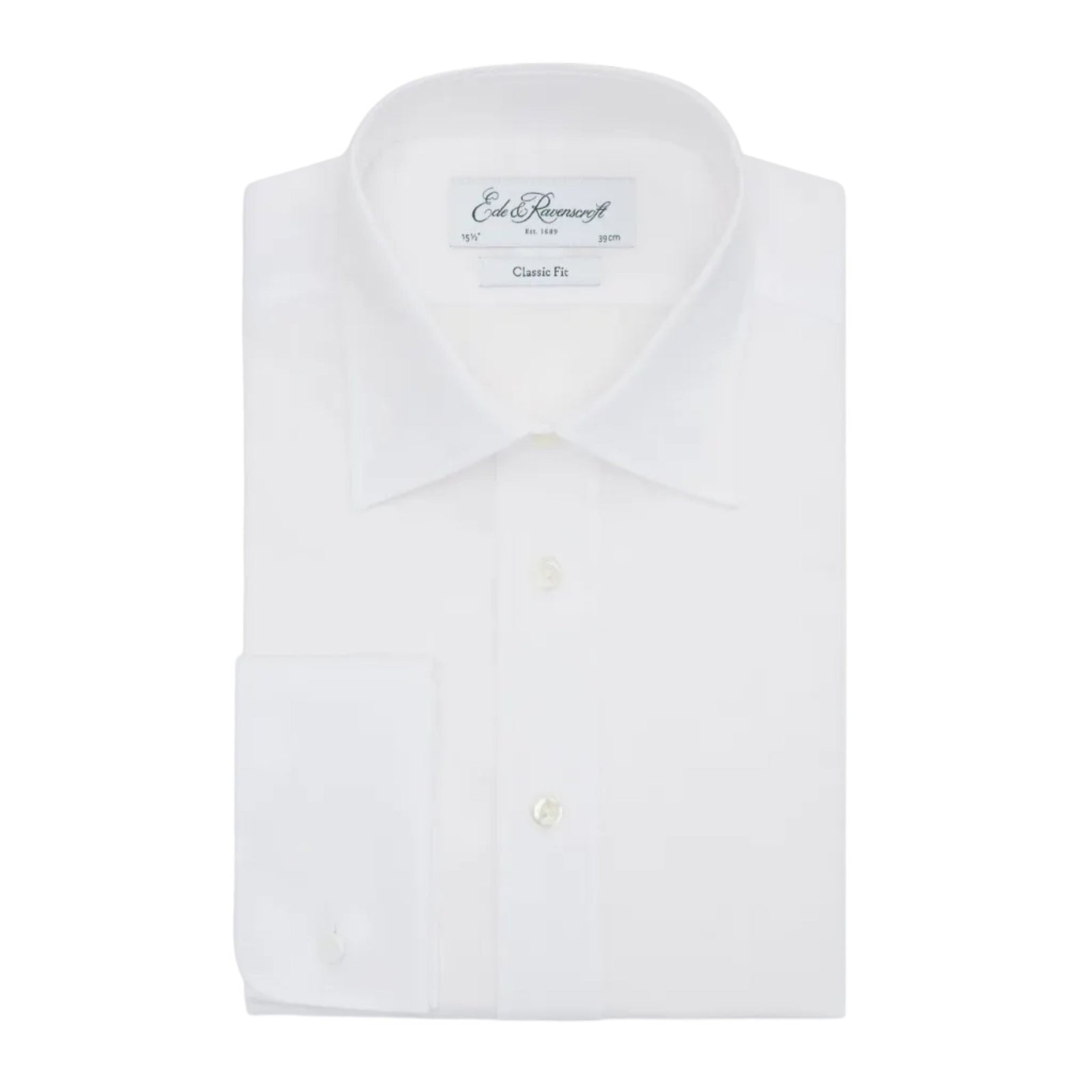 Ainsley White Herringbone Shirt