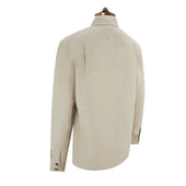 Lynton Beige Linen Overshirt