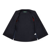 Lynton Navy Herringbone Wool Overshirt