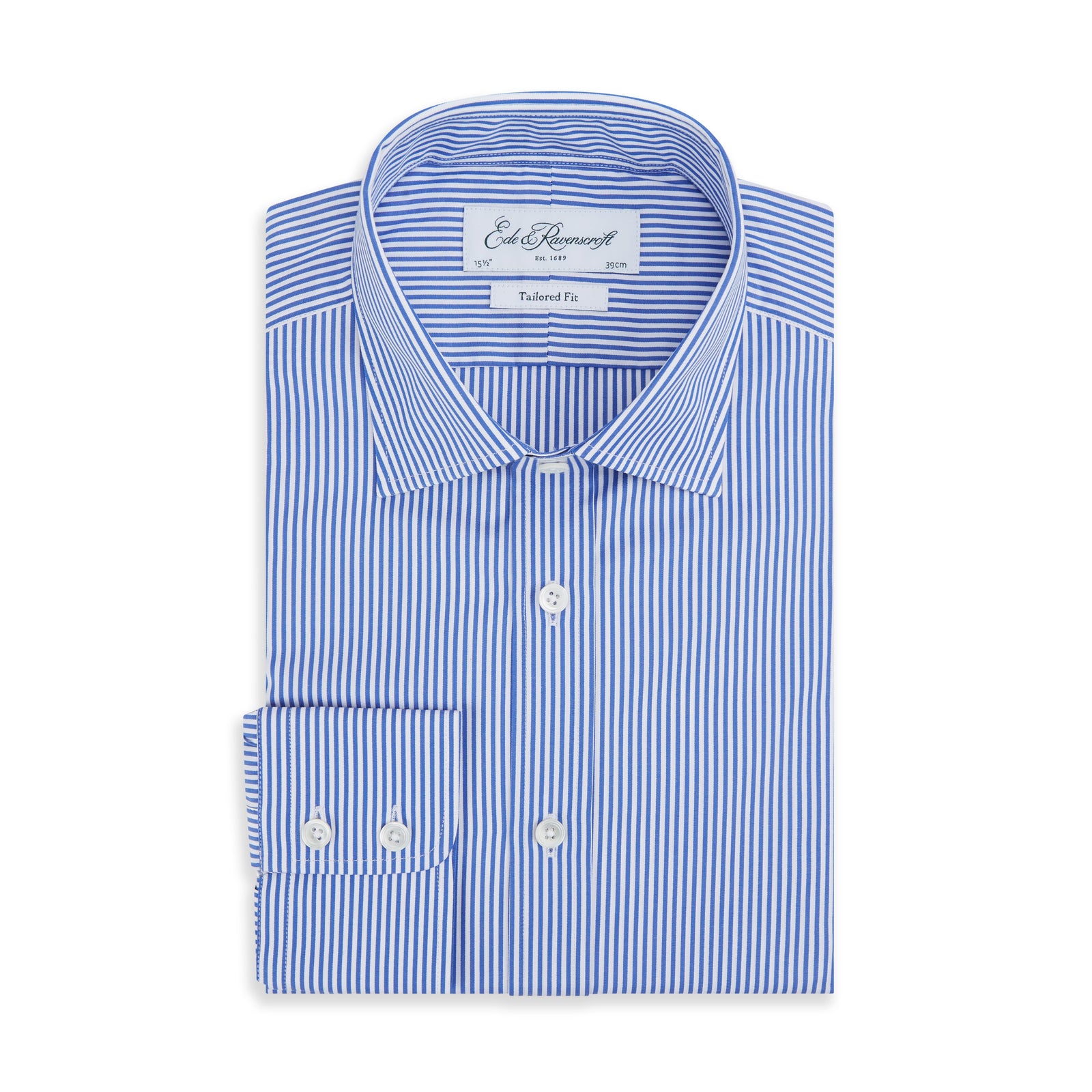 Alex Bengal Stripe Shirt Dark Blue White