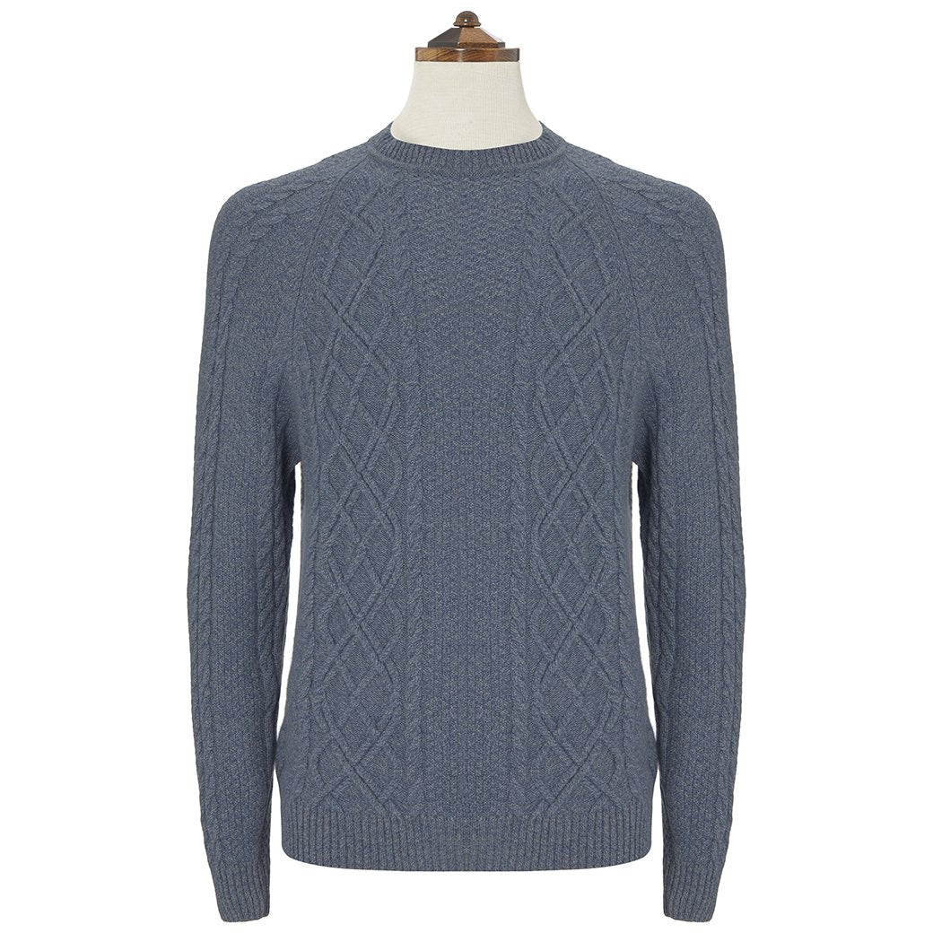 Kinlaw Blue Aran Sweater