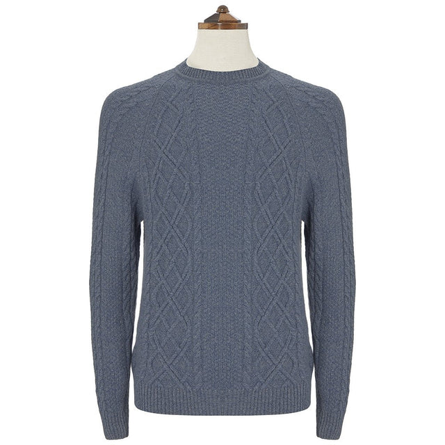Kinlaw Blue Aran Sweater