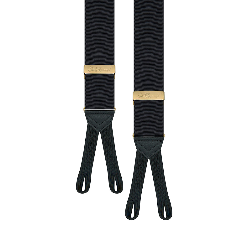 Black Moire Braces