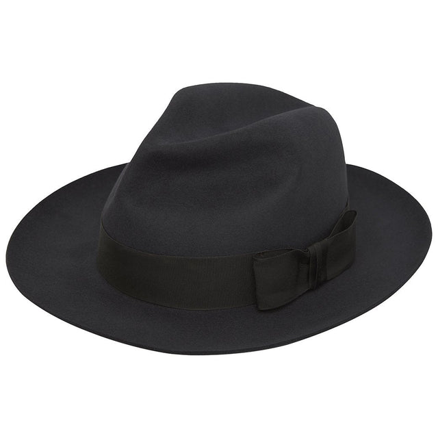 Harper Dark Grey Felt Fedora Hat