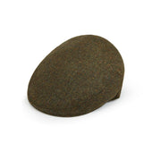 Heydon Green Plain Wool Flat Cap