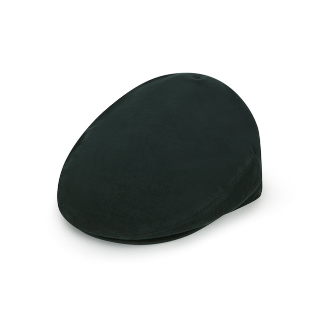 Heydon Green Moleskin Cotton Flat Cap