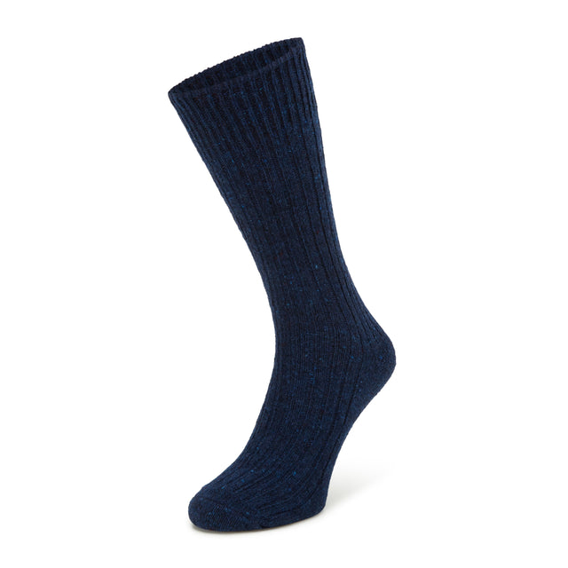 Shannon Navy Irish Donegal Wool Sock