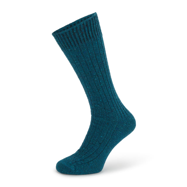 Shannon Teal Irish Donegal Wool Sock