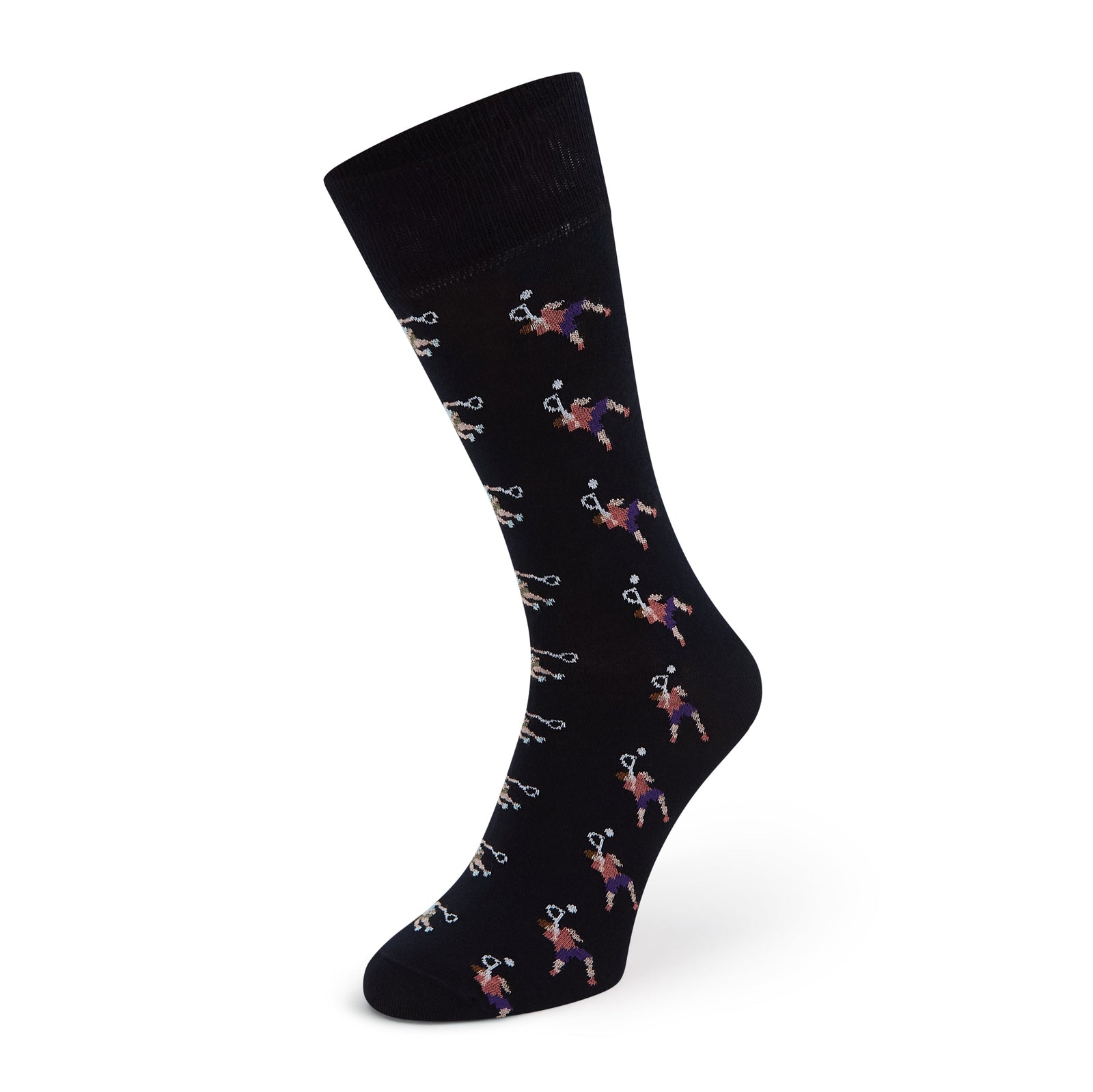 Sutton Blue Tennis Player Cotton Sock