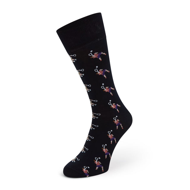 Sutton Blue Tennis Player Cotton Sock