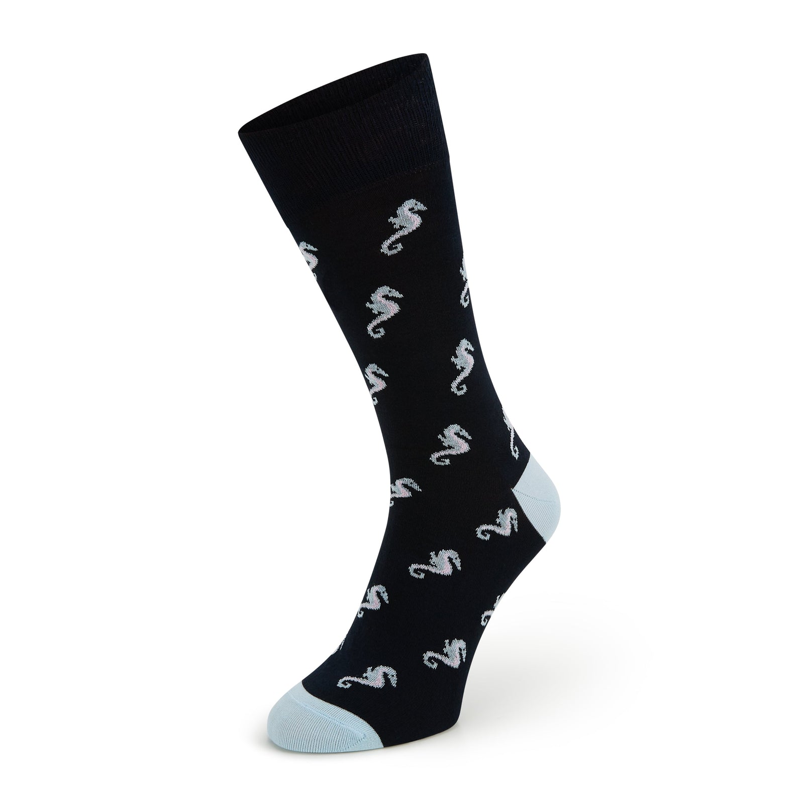 Sutton Blue Seahorse Cotton Sock