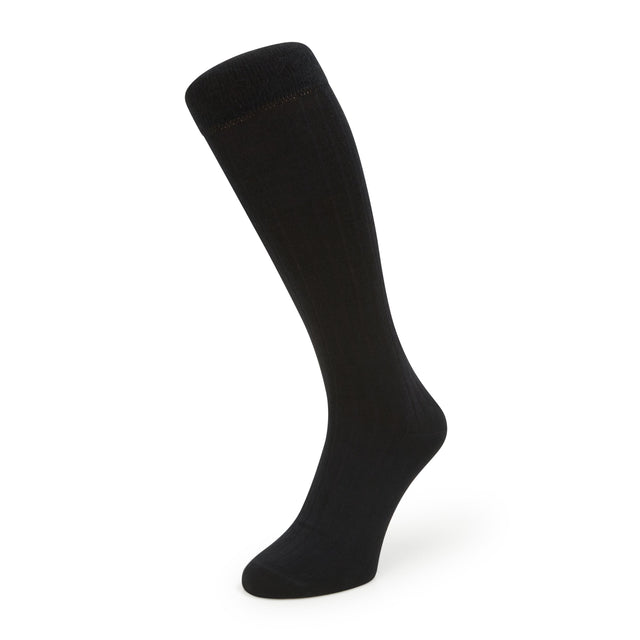 STANTON BLACK OVER THE CALF RIBBED WOOL SOCK