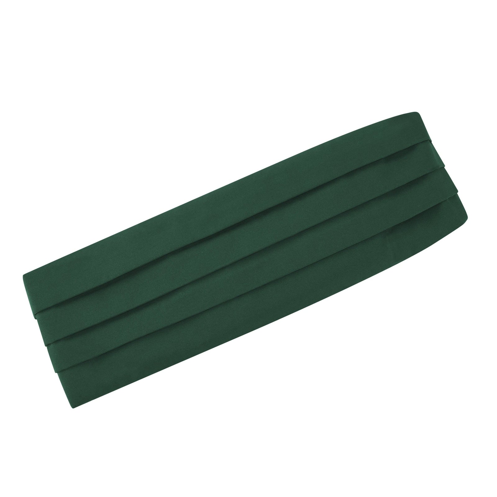 Green Grosgrain Silk and Cotton Cummerbund