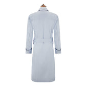 Blue Brushed Twill Dressing Gown