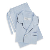 Blue Exclusive Stripe Poplin Pyjama Set