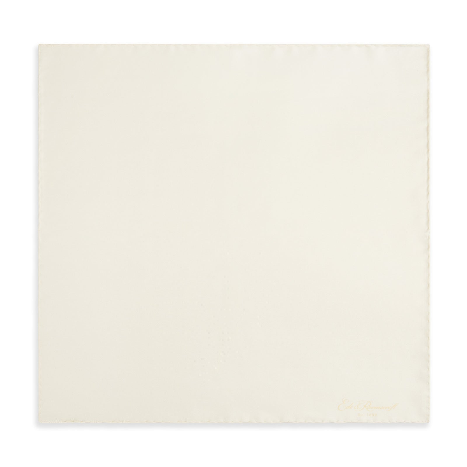 Ivory Silk Fine Twill Pocket Square