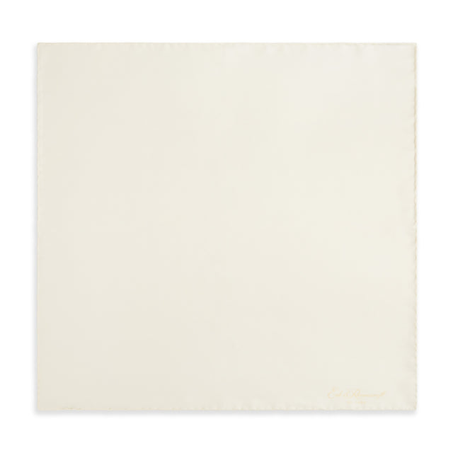Ivory Silk Fine Twill Pocket Square