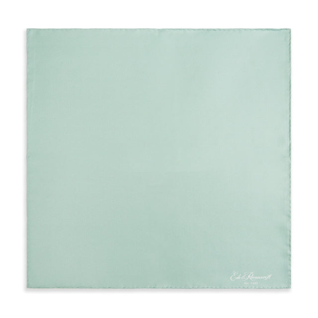Sage Green Silk Fine Twill Pocket Square