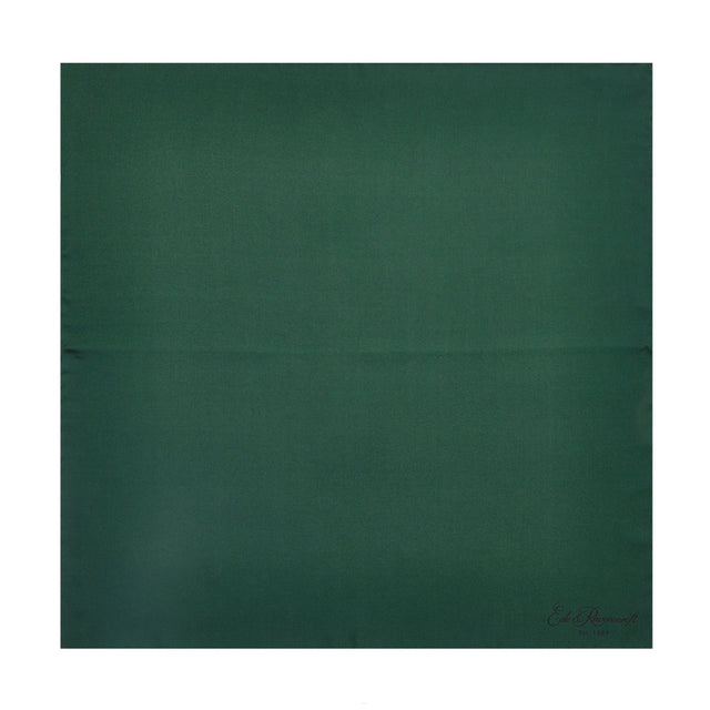 Dark Green Silk Fine Twill Pocket Square