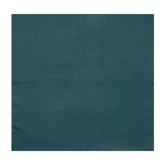 Teal Silk Fine Twill Pocket Square