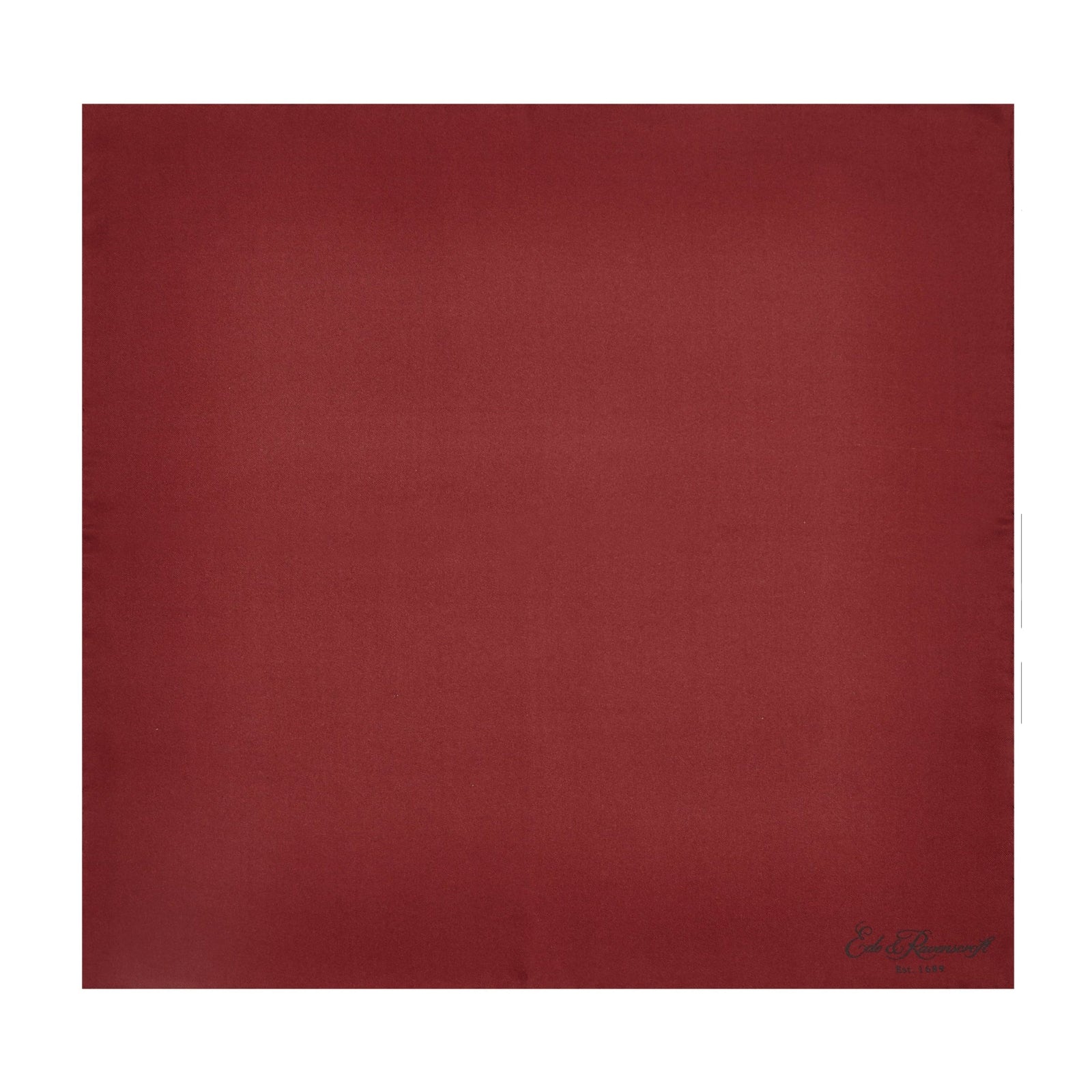 Wine Silk Fine Twill Pocket Square