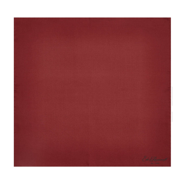 Wine Silk Fine Twill Pocket Square